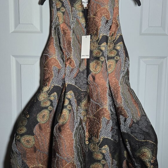 ANDREA IYAMAH VENTI DRESS - KAVA JACQUARD - Picture 2 of 9